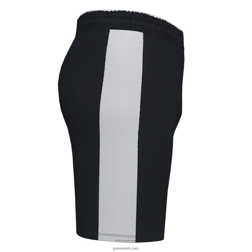 mehed lühikesed püksid maxi DJNBH4196 must valge Joma