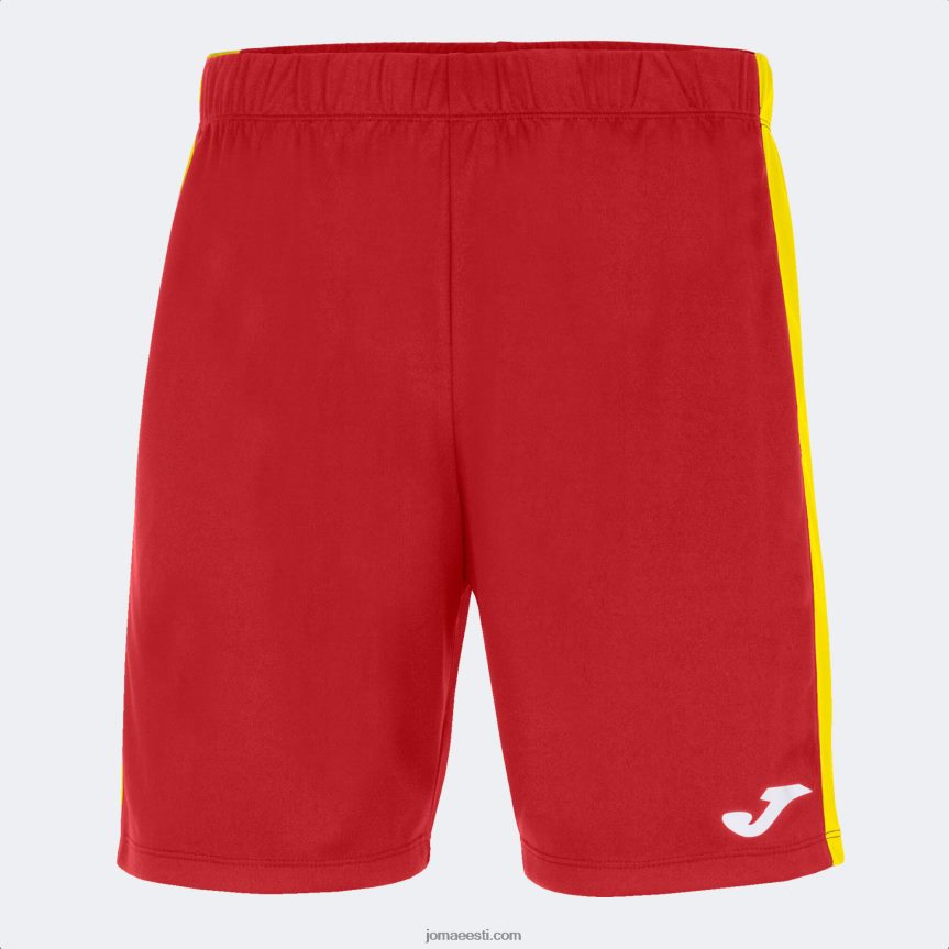mehed lühikesed püksid maxi DJNBH4198 punane kollane Joma