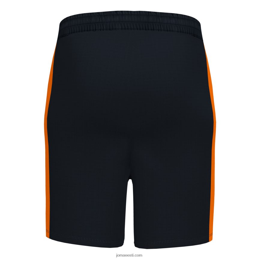 mehed lühikesed püksid maxi DJNBH4426 must oranž Joma