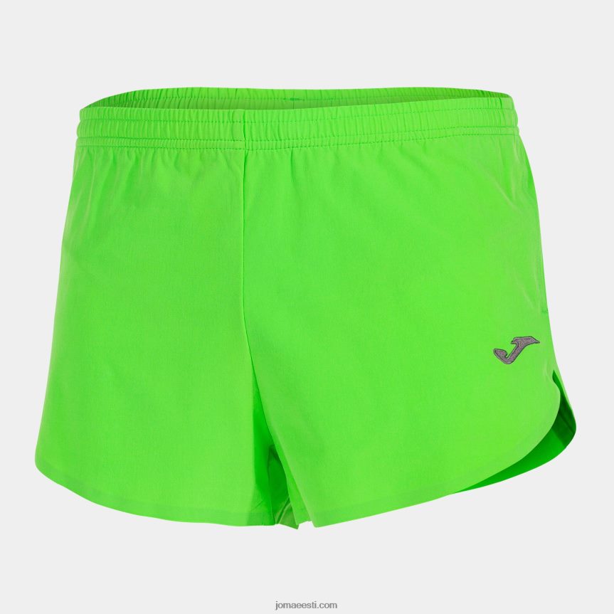mehed lühikesed püksid olimpia DJNBH496 fluorestseeruv roheline Joma