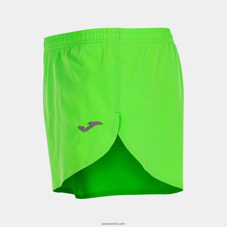 mehed lühikesed püksid olimpia DJNBH496 fluorestseeruv roheline Joma