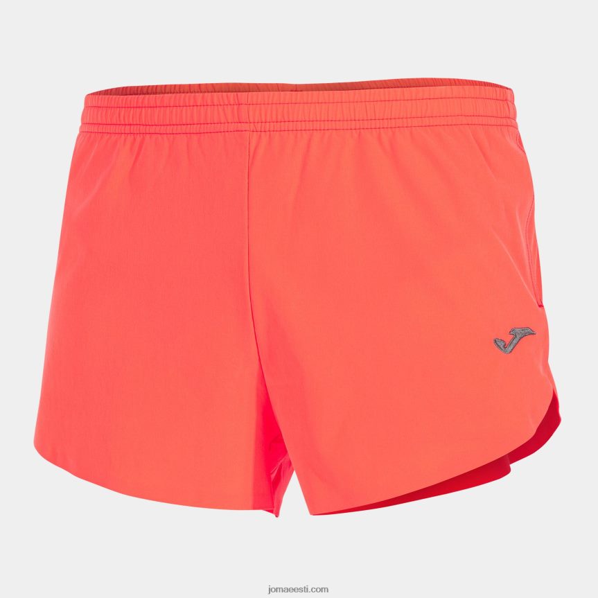 mehed lühikesed püksid olimpia DJNBH681 fluorestseeruv korall Joma
