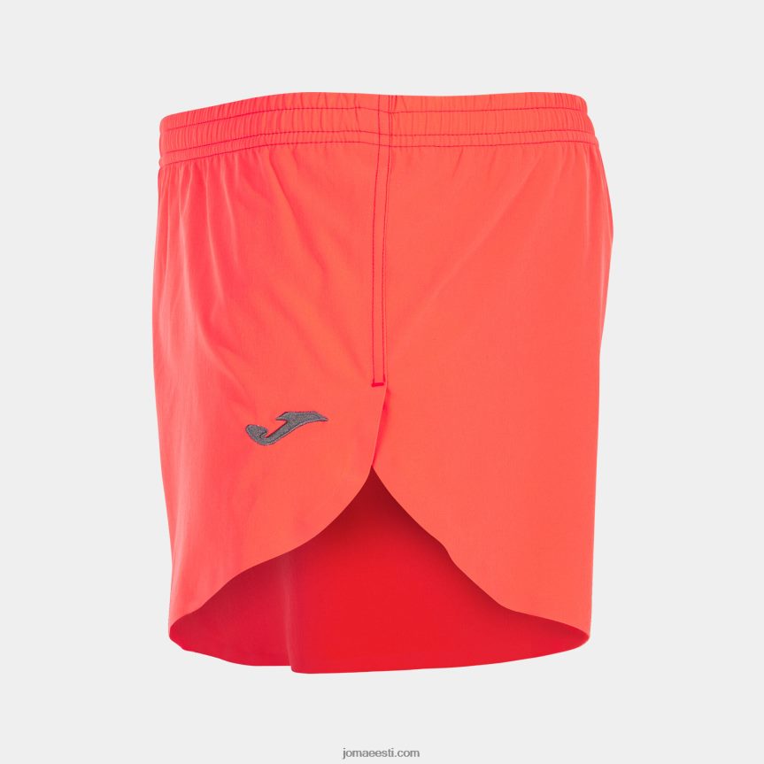 mehed lühikesed püksid olimpia DJNBH681 fluorestseeruv korall Joma