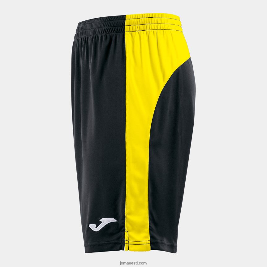mehed lühikesed püksid tokio ii DJNBH964 must kollane Joma