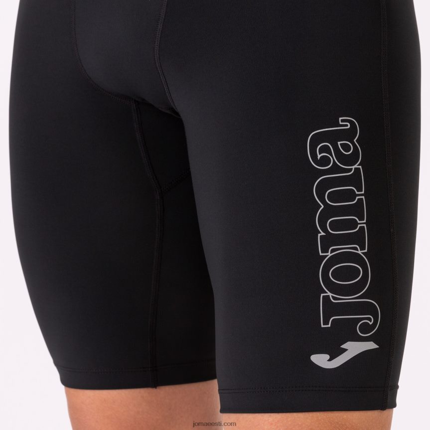 mehed lühikesed sukkpüksid jooksuõhtu DJNBH2965 must Joma