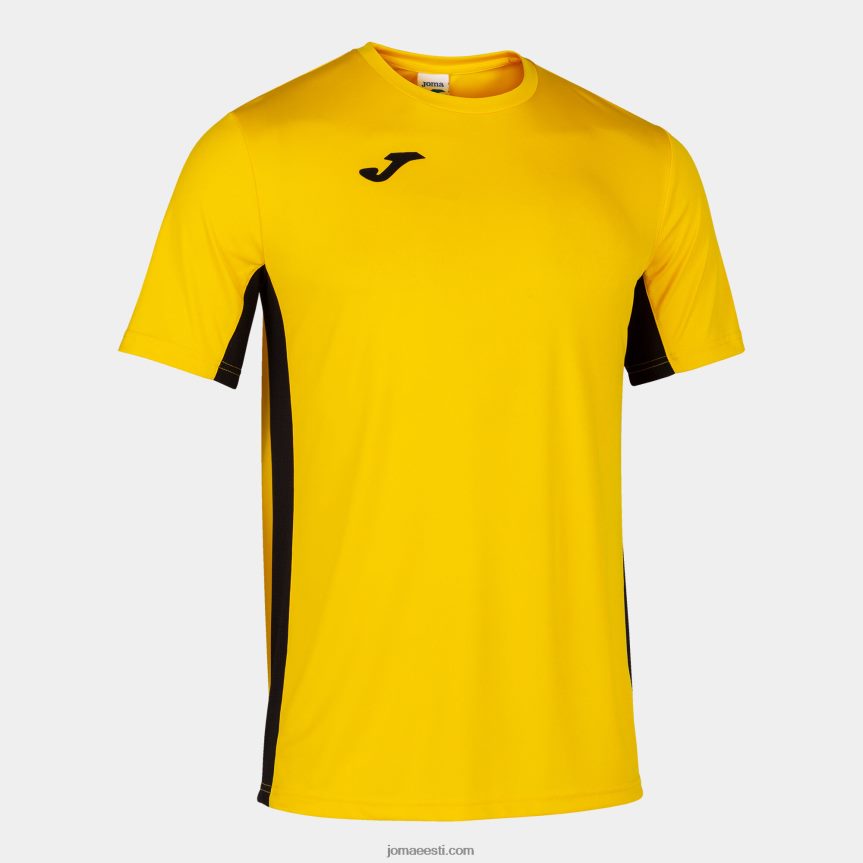 mehed lühikeste varrukatega cosenza särk DJNBH1257 kollane must Joma