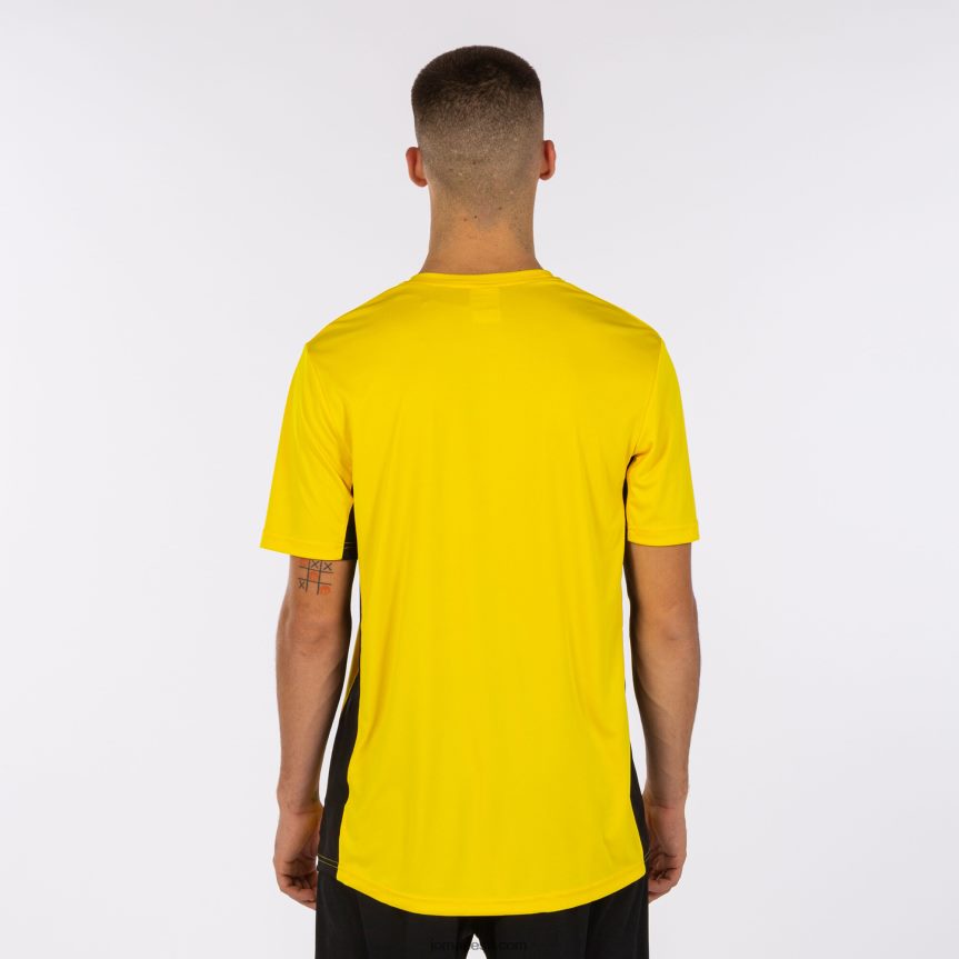 mehed lühikeste varrukatega cosenza särk DJNBH1257 kollane must Joma