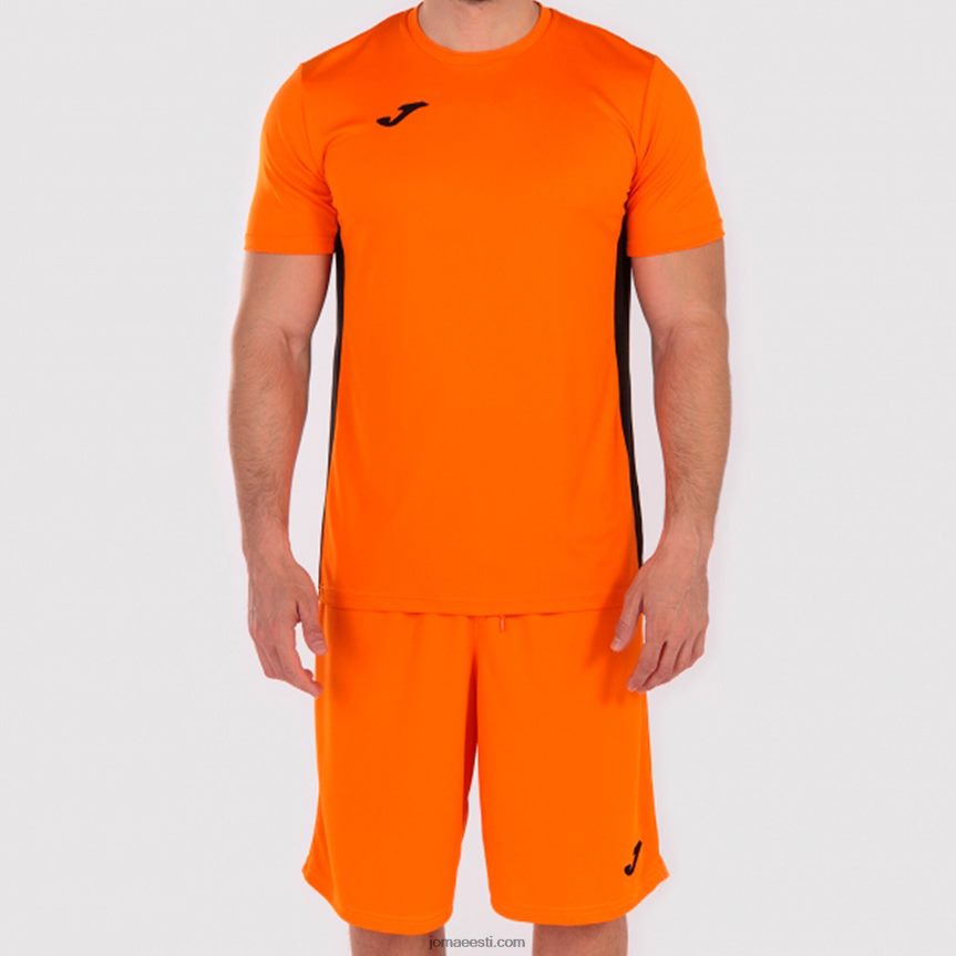 mehed lühikeste varrukatega cosenza särk DJNBH1267 oranž must Joma