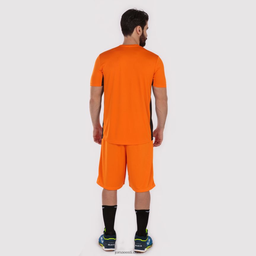 mehed lühikeste varrukatega cosenza särk DJNBH1267 oranž must Joma