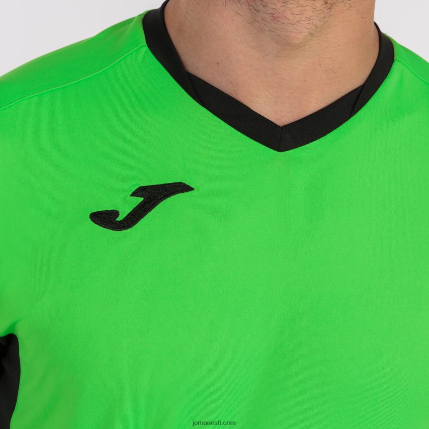 mehed särgi lühikeste varrukatega meistrivõistlused iv DJNBH289 laim must Joma