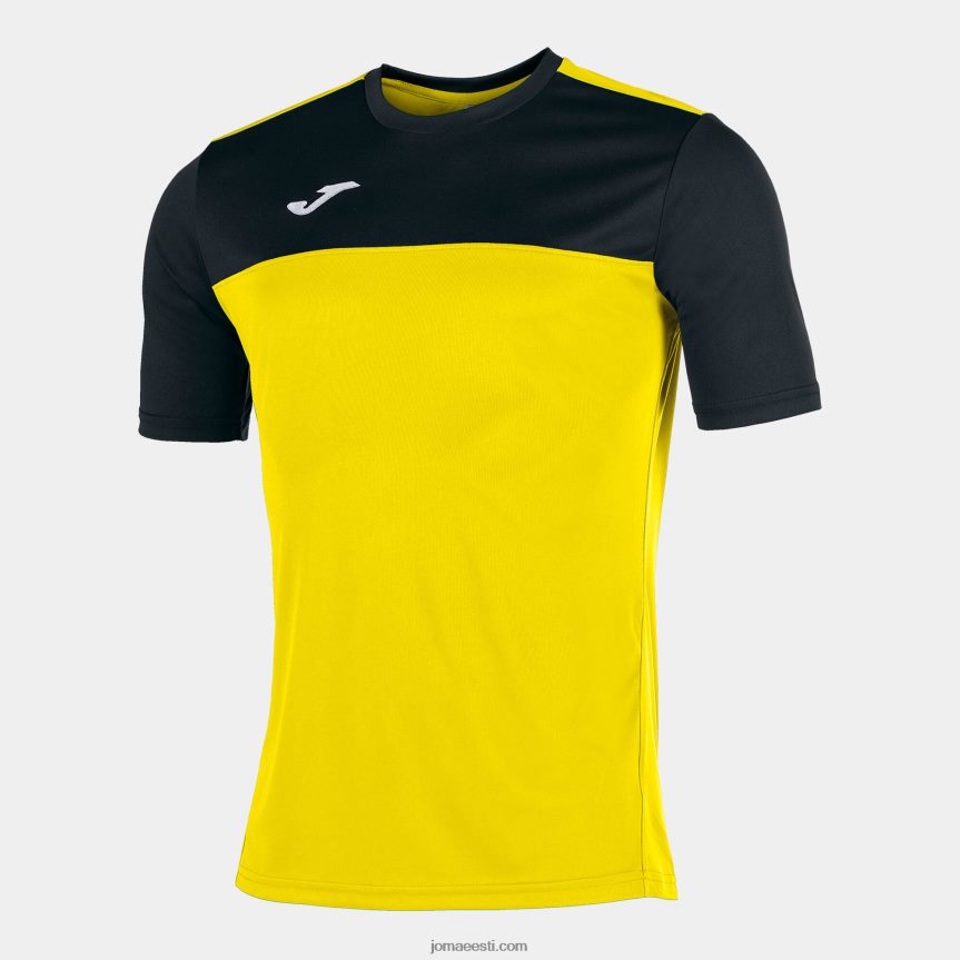 mehed särgi lühikeste varrukatega võitja DJNBH3373 kollane must Joma