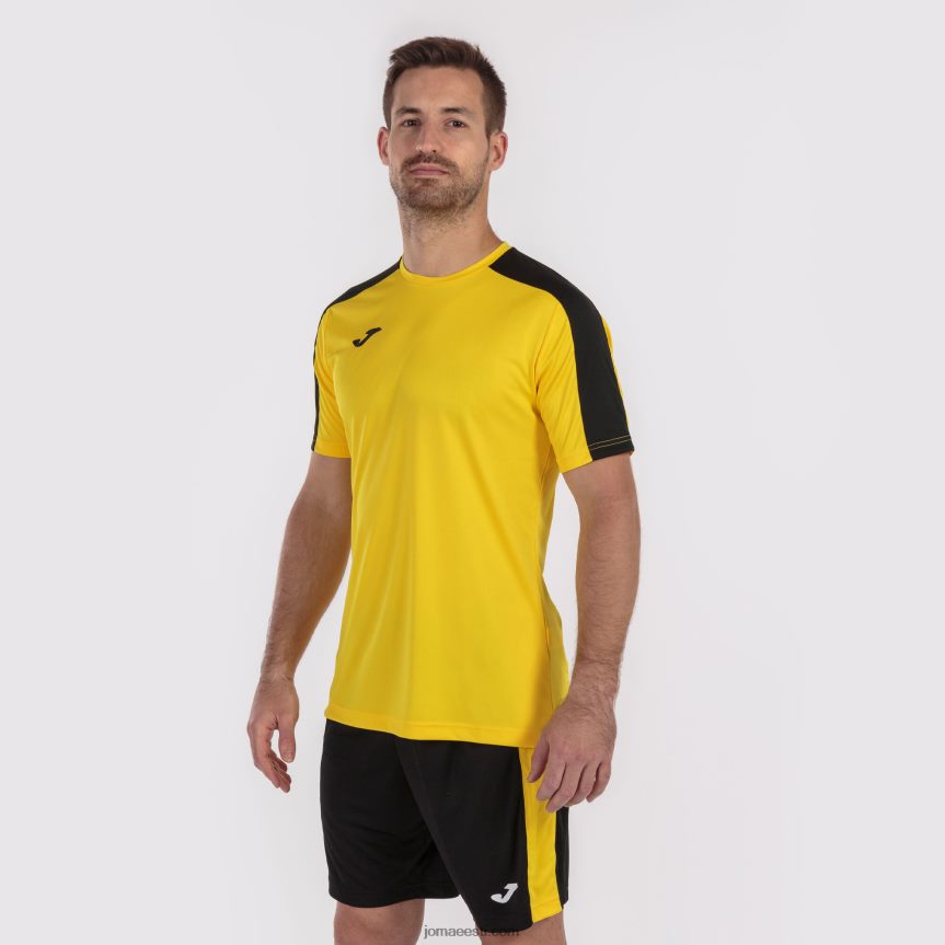 mehed särk lühikeste varrukatega akadeemia iii DJNBH151 kollane must Joma