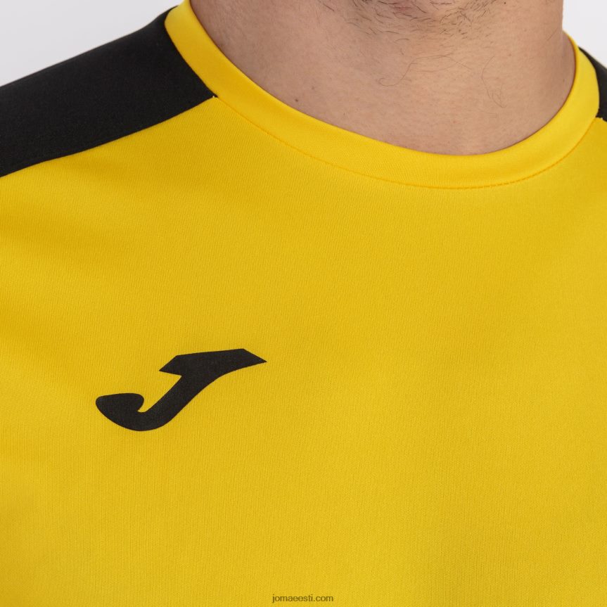 mehed särk lühikeste varrukatega akadeemia iii DJNBH151 kollane must Joma