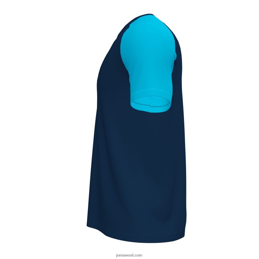 mehed särk lühikeste varrukatega akadeemia iv DJNBH3098 tumesinine fluorestseeruv türkiissinine Joma