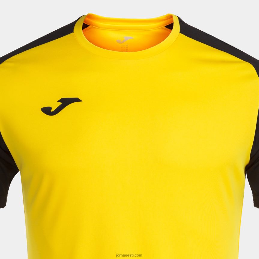 mehed särk lühikeste varrukatega akadeemia iv DJNBH3299 kollane must Joma
