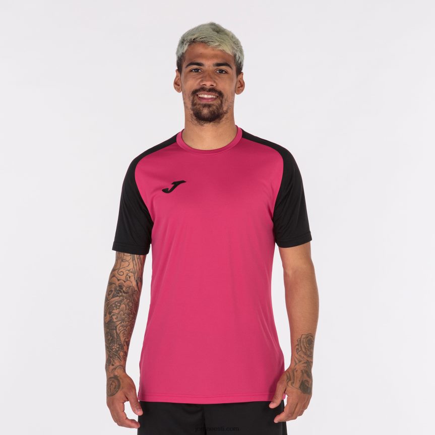 mehed särk lühikeste varrukatega akadeemia iv DJNBH4251 fuksia must Joma