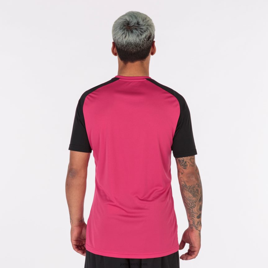 mehed särk lühikeste varrukatega akadeemia iv DJNBH4251 fuksia must Joma