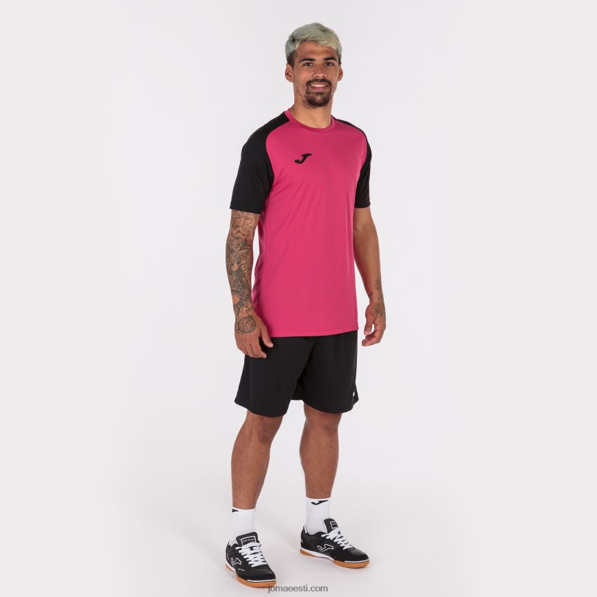mehed särk lühikeste varrukatega akadeemia iv DJNBH4251 fuksia must Joma