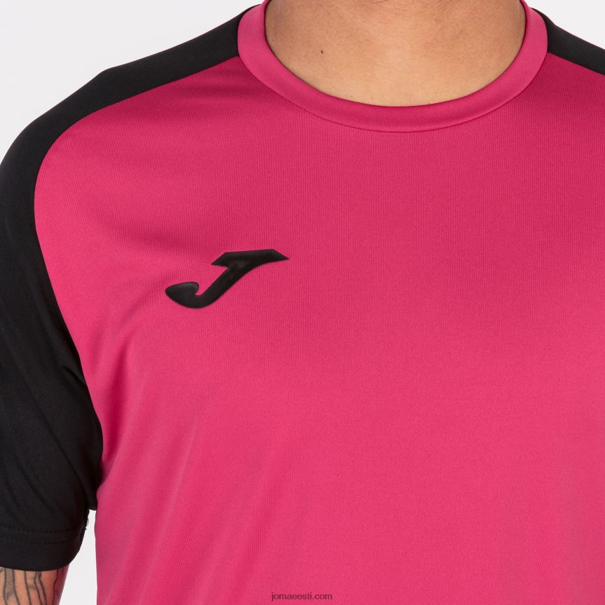 mehed särk lühikeste varrukatega akadeemia iv DJNBH4251 fuksia must Joma