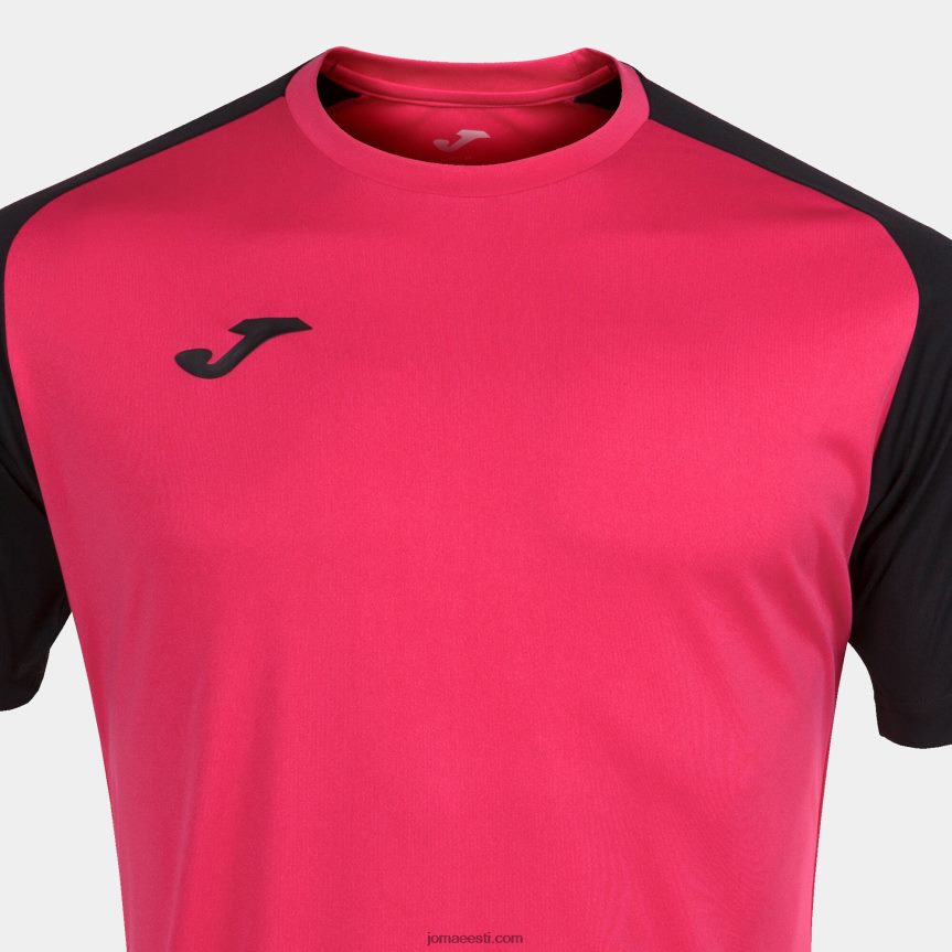 mehed särk lühikeste varrukatega akadeemia iv DJNBH4251 fuksia must Joma