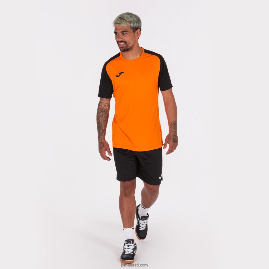 mehed särk lühikeste varrukatega akadeemia iv DJNBH4304 oranž must Joma