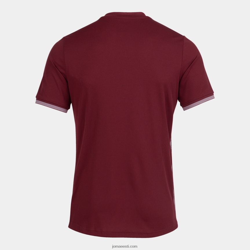 mehed särk lühikeste varrukatega campus iii DJNBH4430 Burgundia Joma