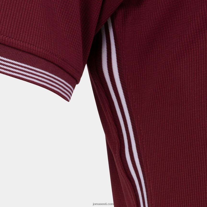 mehed särk lühikeste varrukatega campus iii DJNBH4430 Burgundia Joma