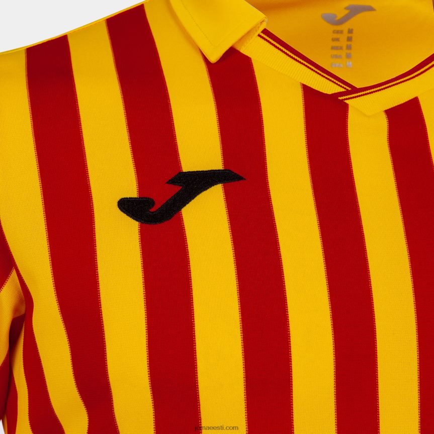 mehed särk lühikeste varrukatega copa ii DJNBH3100 kollane punane Joma