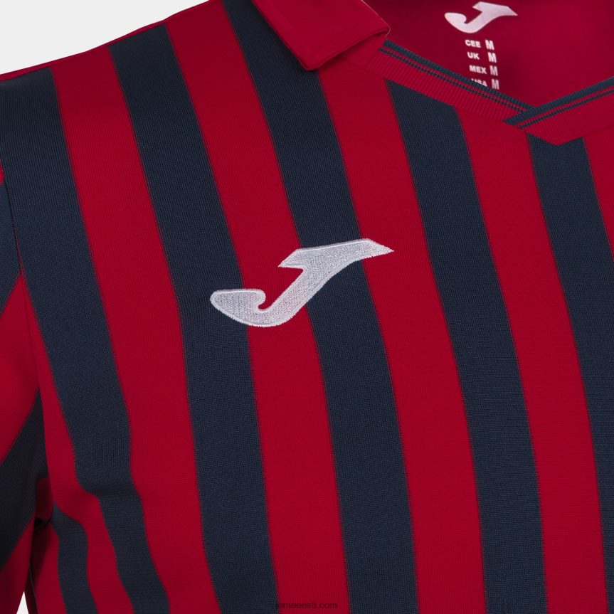 mehed särk lühikeste varrukatega copa ii DJNBH3550 punane tumesinine Joma