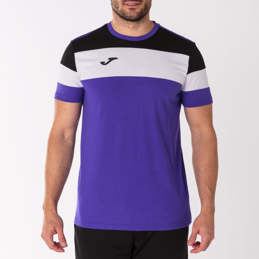 mehed särk lühikeste varrukatega crew iv DJNBH2843 lilla must Joma