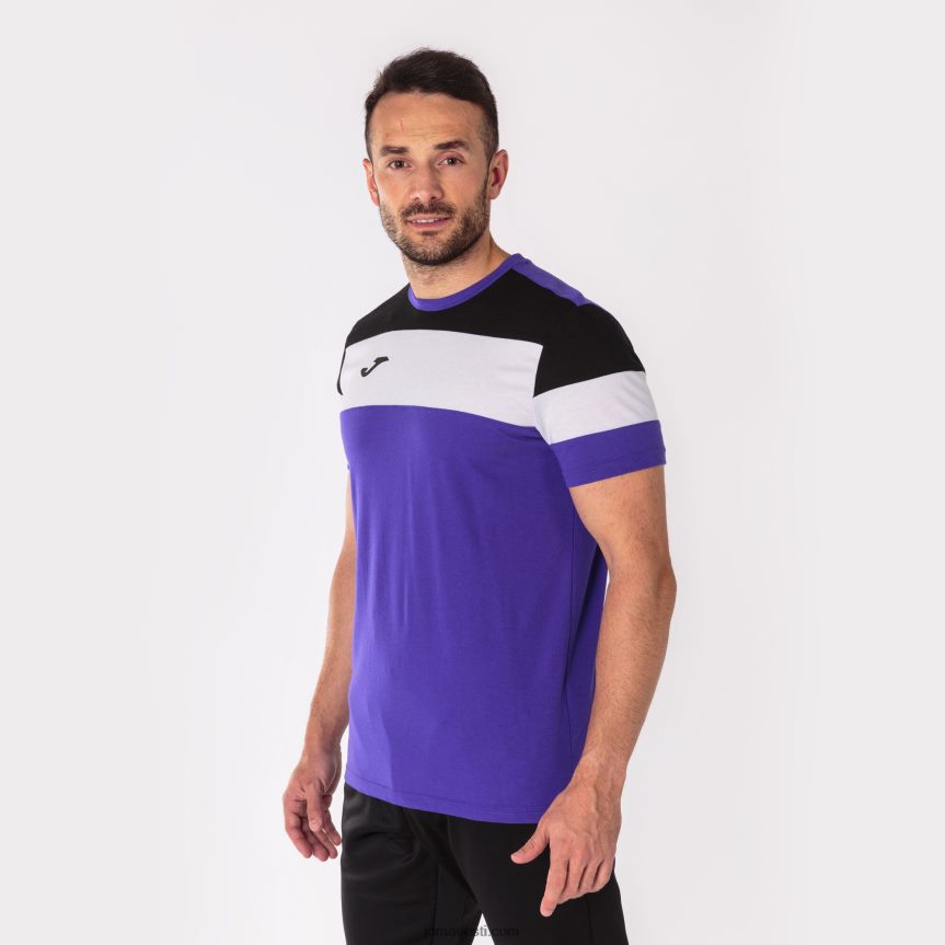 mehed särk lühikeste varrukatega crew iv DJNBH2843 lilla must Joma