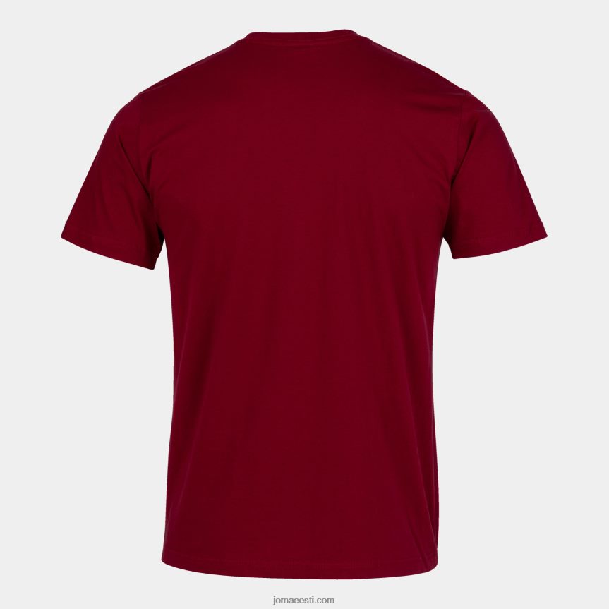 mehed särk lühikeste varrukatega desert DJNBH941 Burgundia Joma