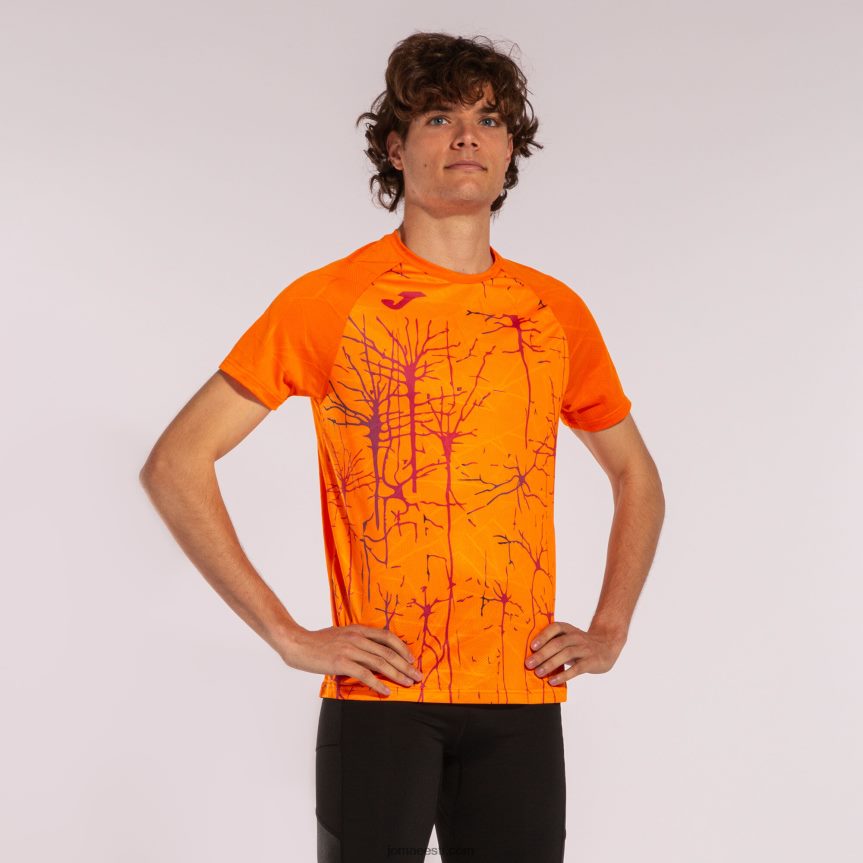 mehed särk lühikeste varrukatega eliit ix DJNBH3514 oranž Joma