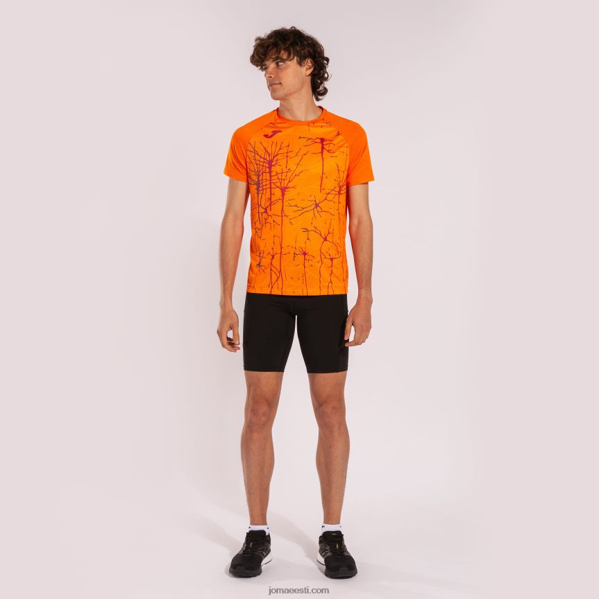 mehed särk lühikeste varrukatega eliit ix DJNBH3514 oranž Joma