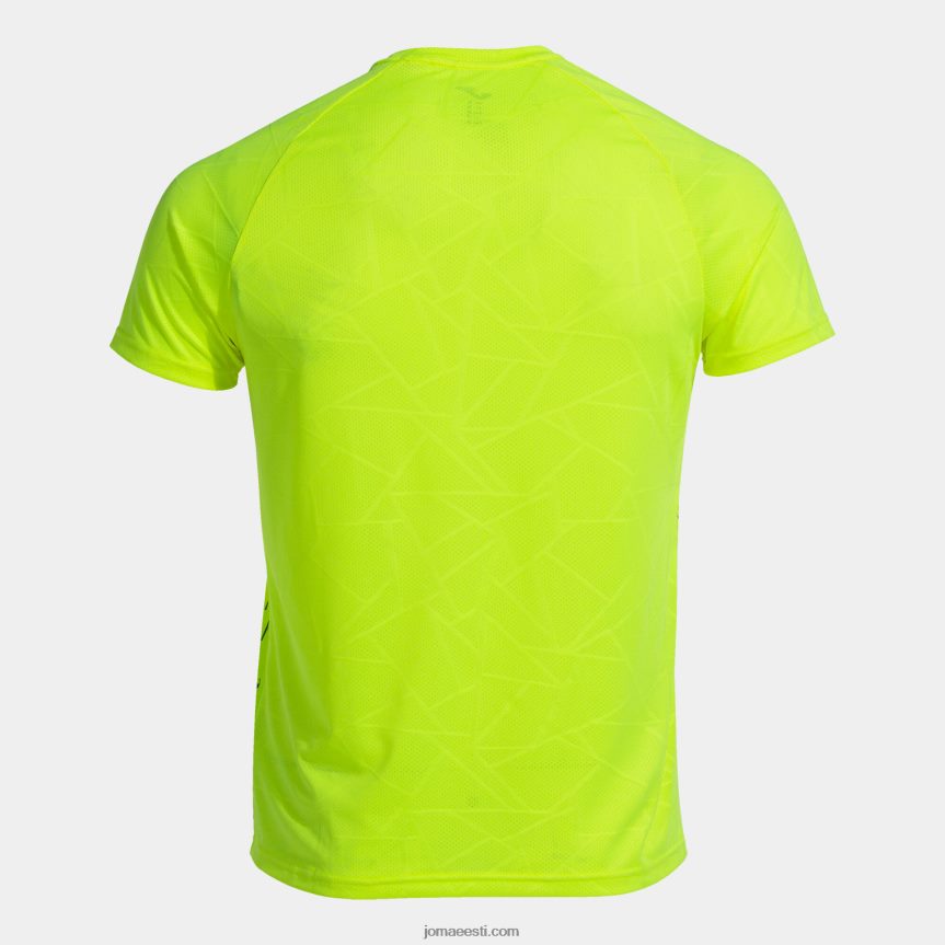mehed särk lühikeste varrukatega eliit ix DJNBH4328 fluorestseeruv kollane Joma