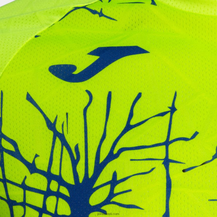 mehed särk lühikeste varrukatega eliit ix DJNBH4328 fluorestseeruv kollane Joma