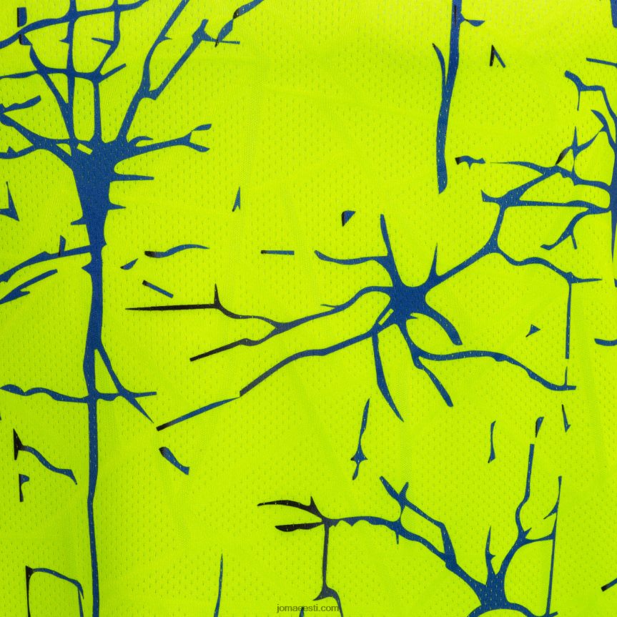 mehed särk lühikeste varrukatega eliit ix DJNBH4328 fluorestseeruv kollane Joma