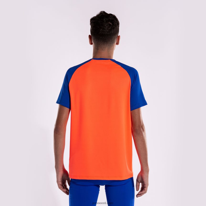 mehed särk lühikeste varrukatega eliit x DJNBH587 fluorestseeruv korallisinine Joma