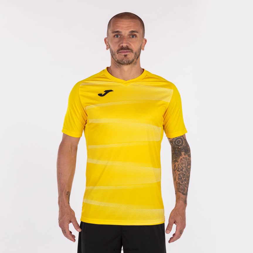 mehed särk lühikeste varrukatega grafity ii DJNBH4255 kollane Joma