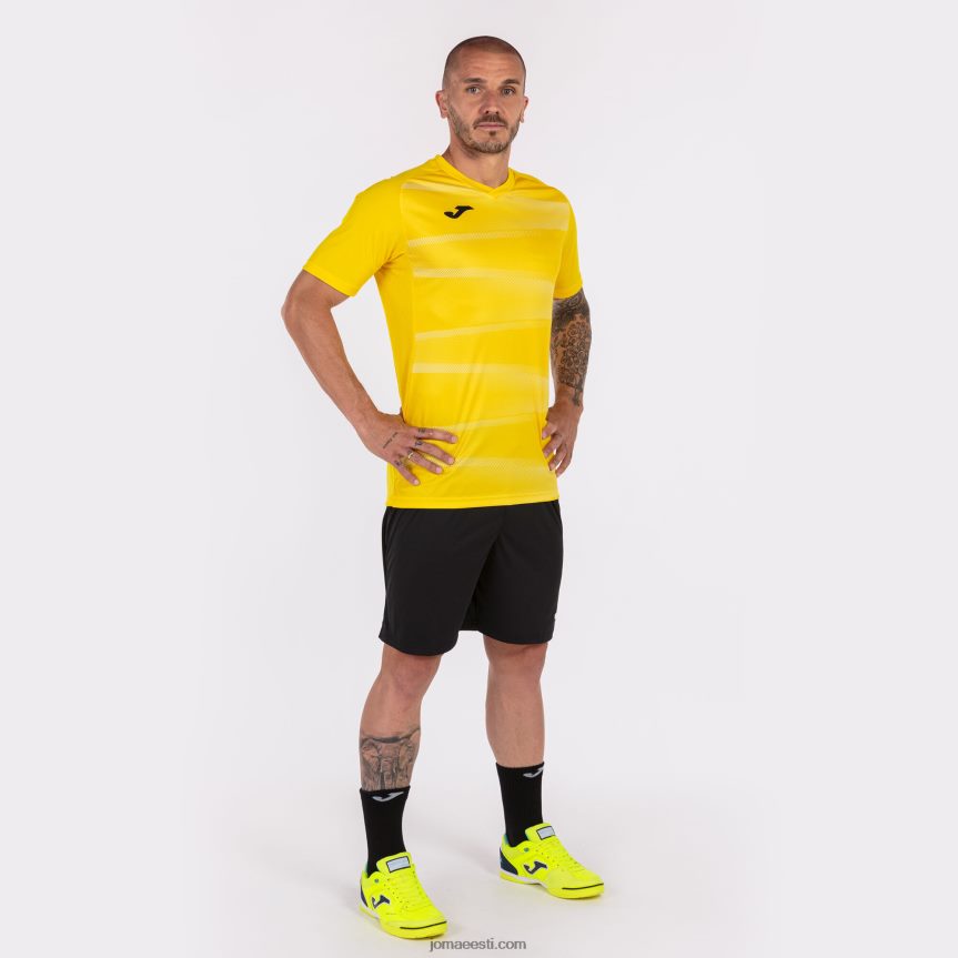 mehed särk lühikeste varrukatega grafity ii DJNBH4255 kollane Joma