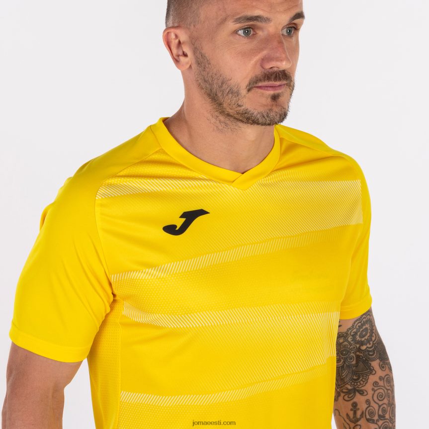 mehed särk lühikeste varrukatega grafity ii DJNBH4255 kollane Joma