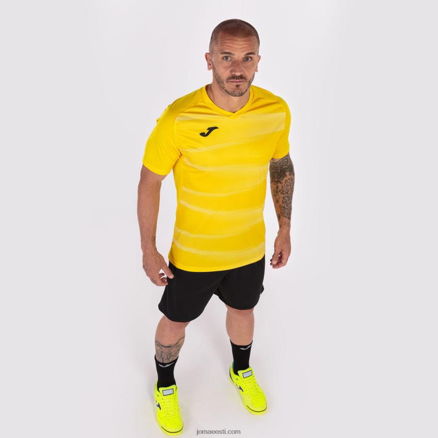 mehed särk lühikeste varrukatega grafity ii DJNBH4255 kollane Joma