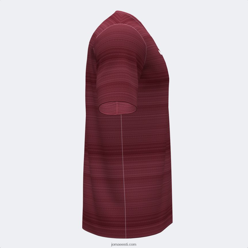 mehed särk lühikeste varrukatega grafity iii DJNBH711 Burgundia Joma