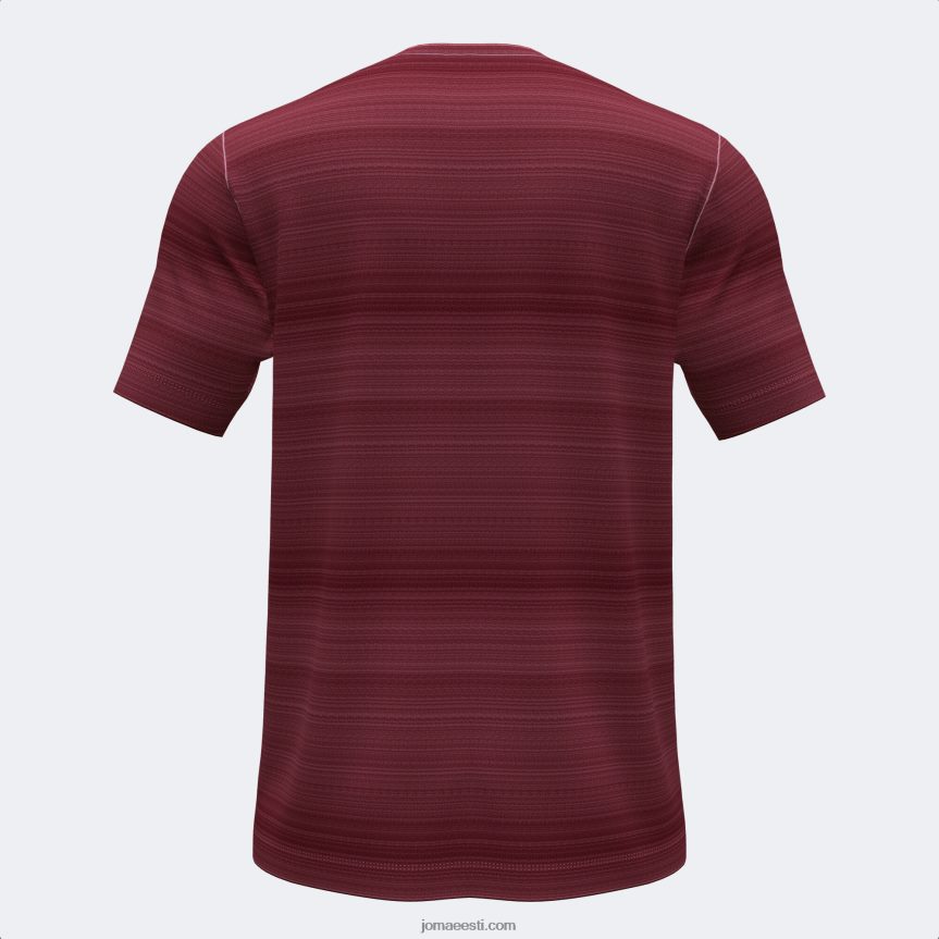 mehed särk lühikeste varrukatega grafity iii DJNBH711 Burgundia Joma