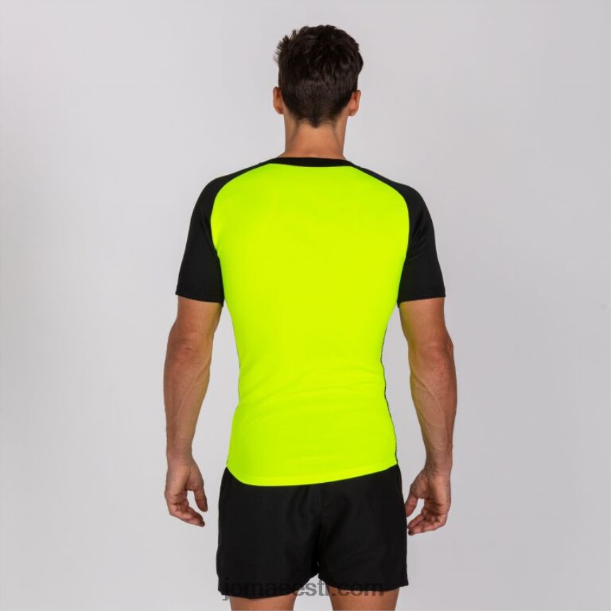 mehed särk lühikeste varrukatega haka DJNBH3465 must kollane Joma