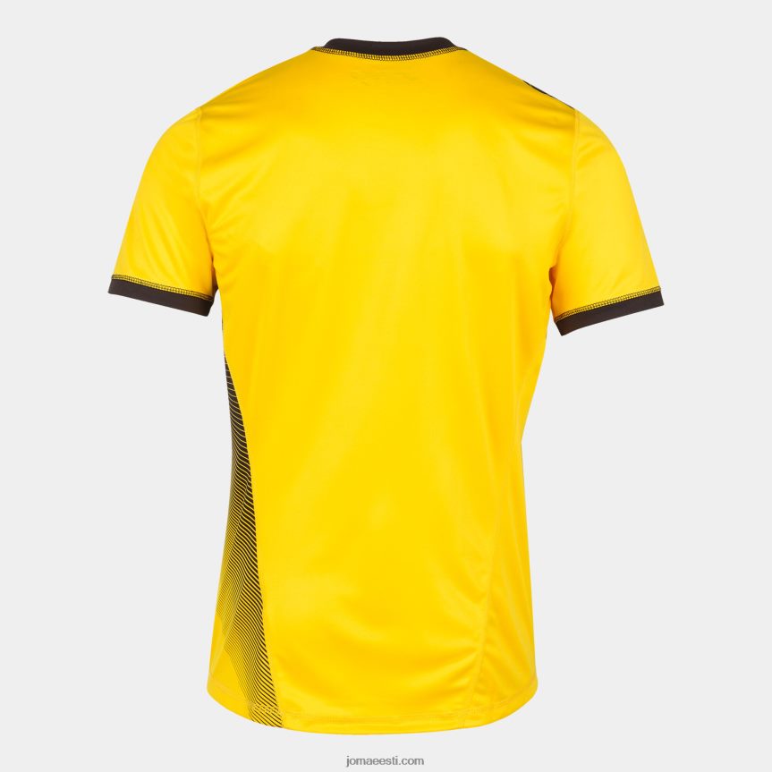 mehed särk lühikeste varrukatega hispa ii DJNBH4395 kollane must Joma