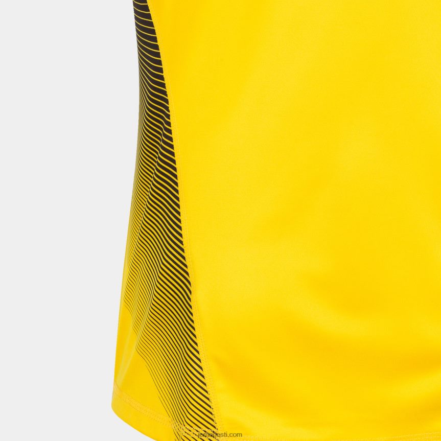 mehed särk lühikeste varrukatega hispa ii DJNBH4395 kollane must Joma