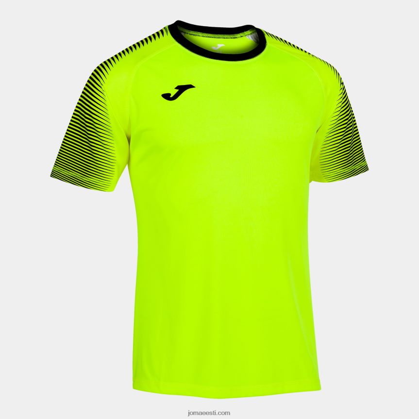 mehed särk lühikeste varrukatega hispa iii DJNBH3104 fluorestseeruv kollane Joma