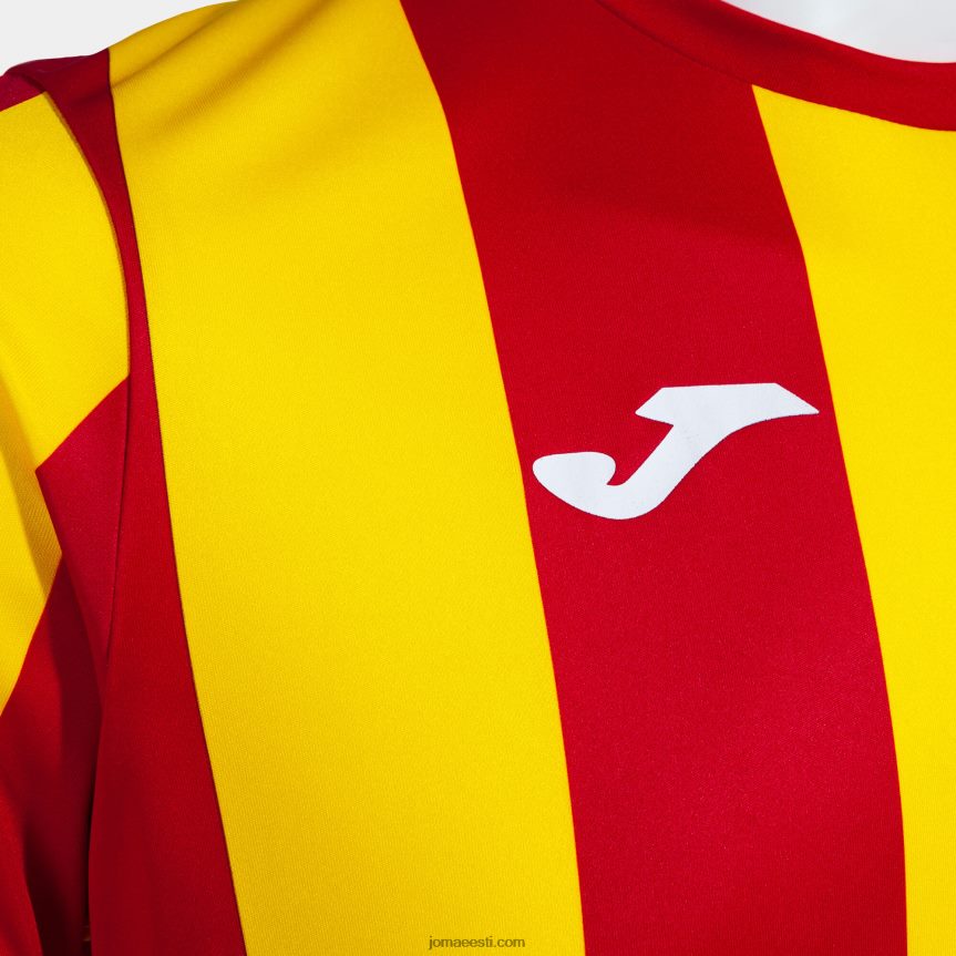 mehed särk lühikeste varrukatega inter classic DJNBH205 punane kollane Joma