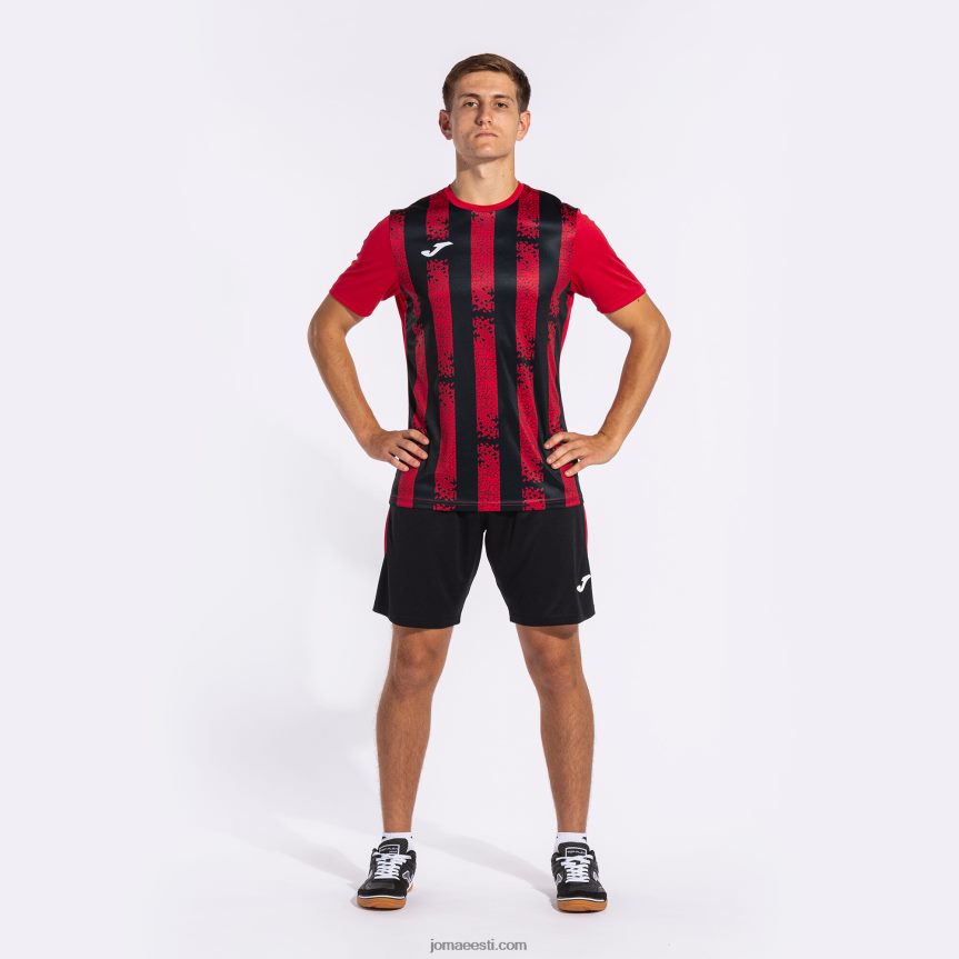 mehed särk lühikeste varrukatega inter iii DJNBH1096 punane must Joma